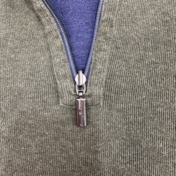 Tommy Bahama Flipshore Half-Zip Reversible Sweatshirt Men XL Green Blue Pullover - Picture 3 of 7